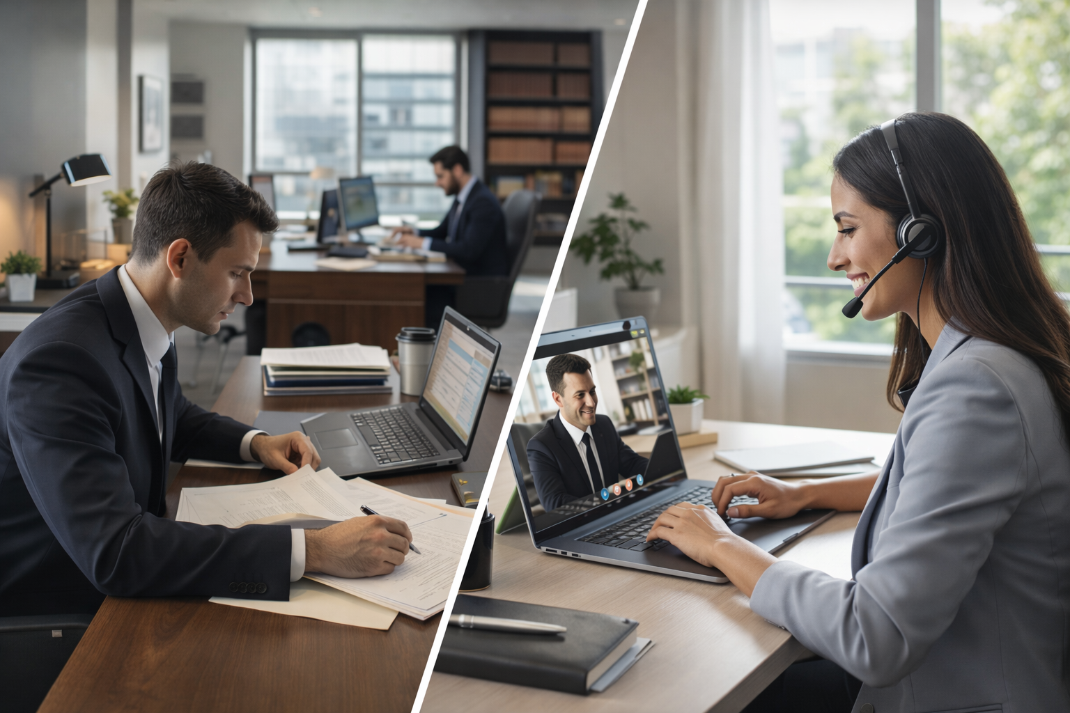 Legal workspace illustrating tasks law firms should outsource in a modern law firm