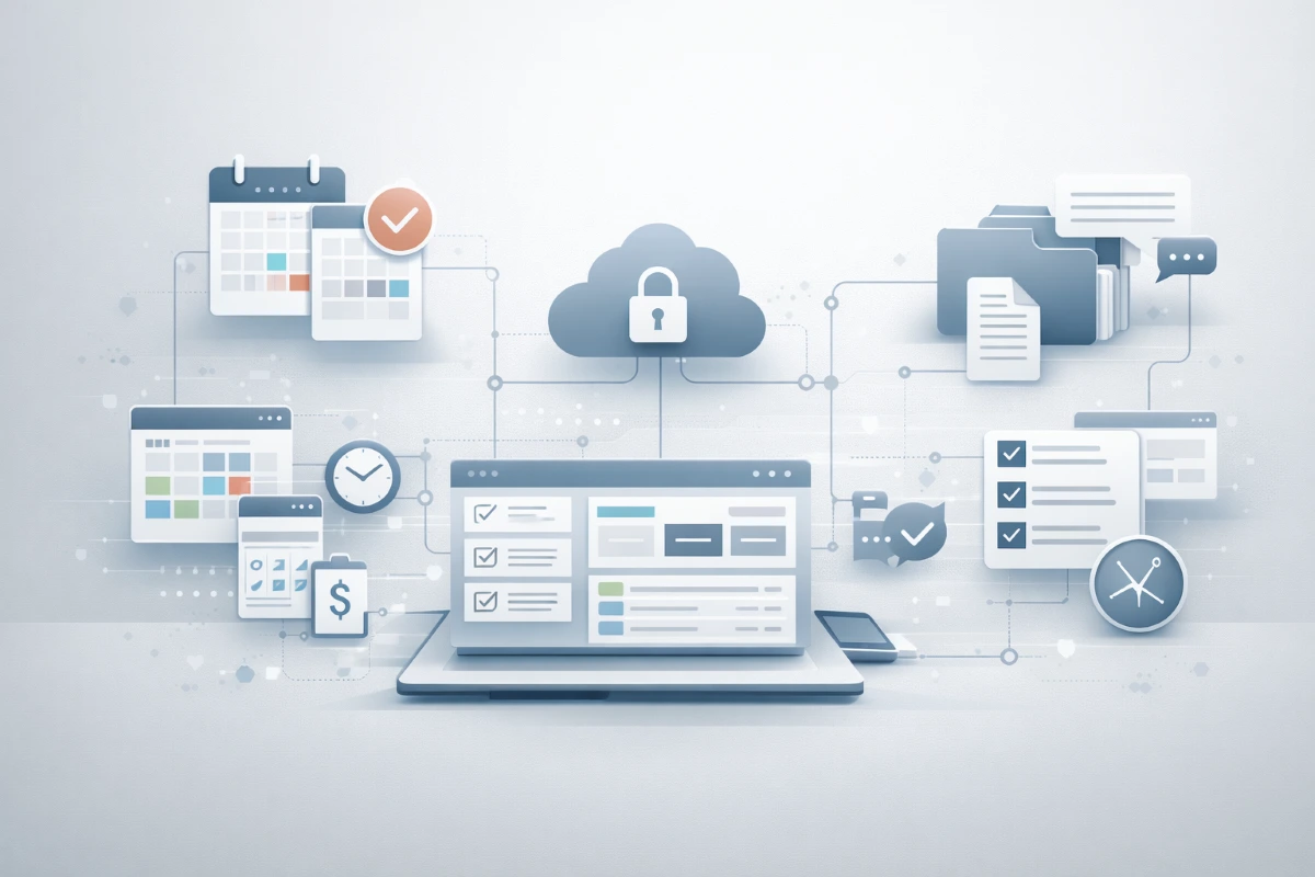 Legal workspace illustrating tasks law firms should outsource in a modern law firm
