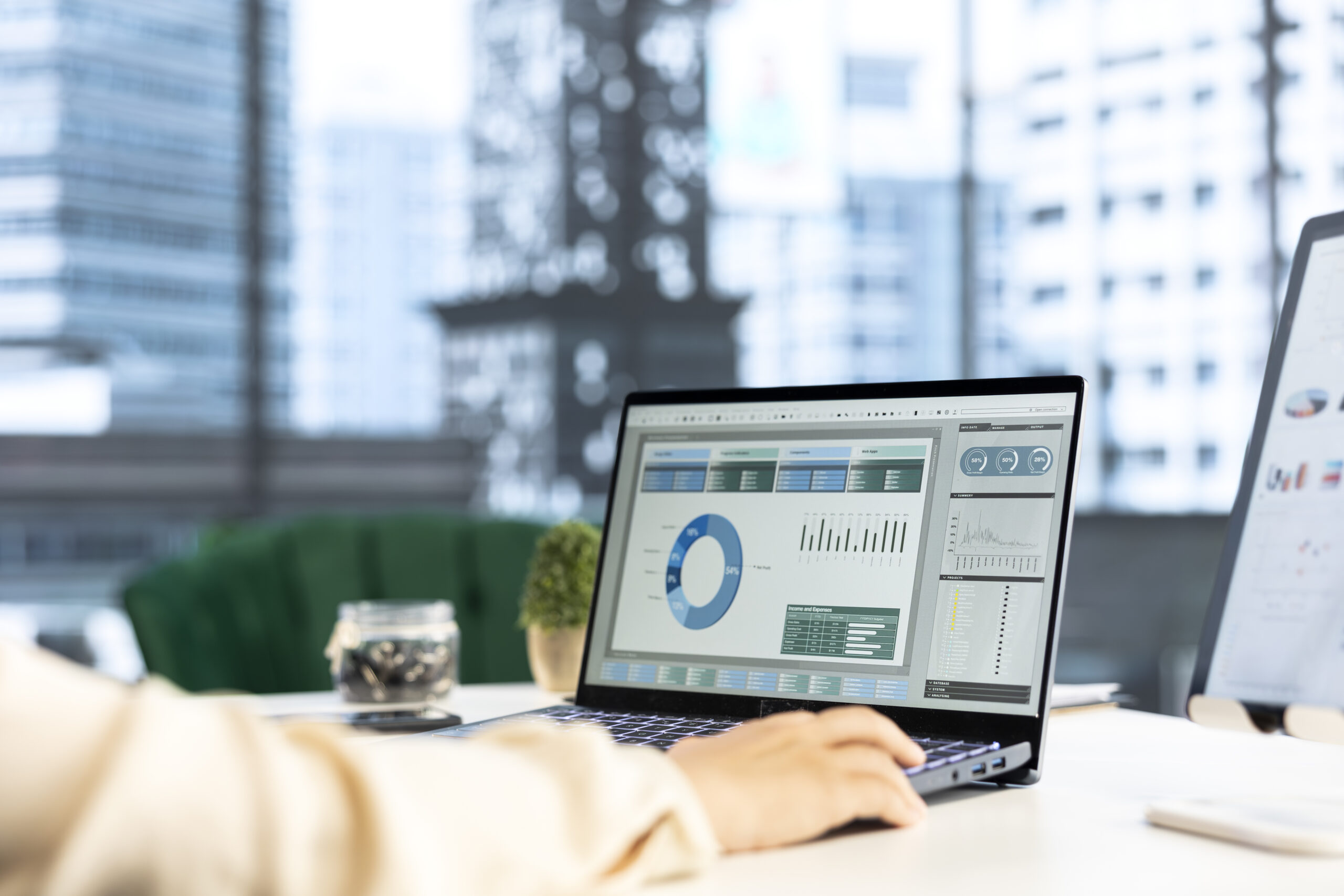 On-page and technical SEO optimization shown through website analytics, dashboards, and performance tracking.