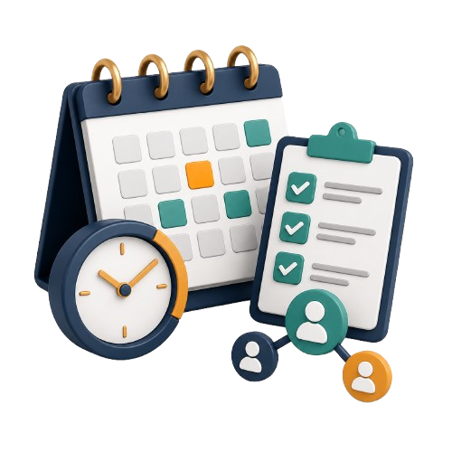 Virtual legal assistant support for calendar deadlines and task coordination