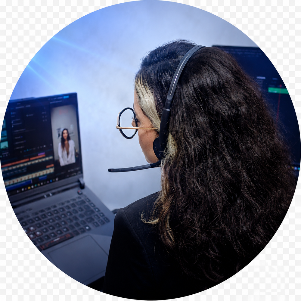 Bilingual Enlaze virtual assistant supporting a U.S. law firm from a managed workspace in Colombia